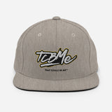 Embroidered Snapback Baseball Cap - white logo v1